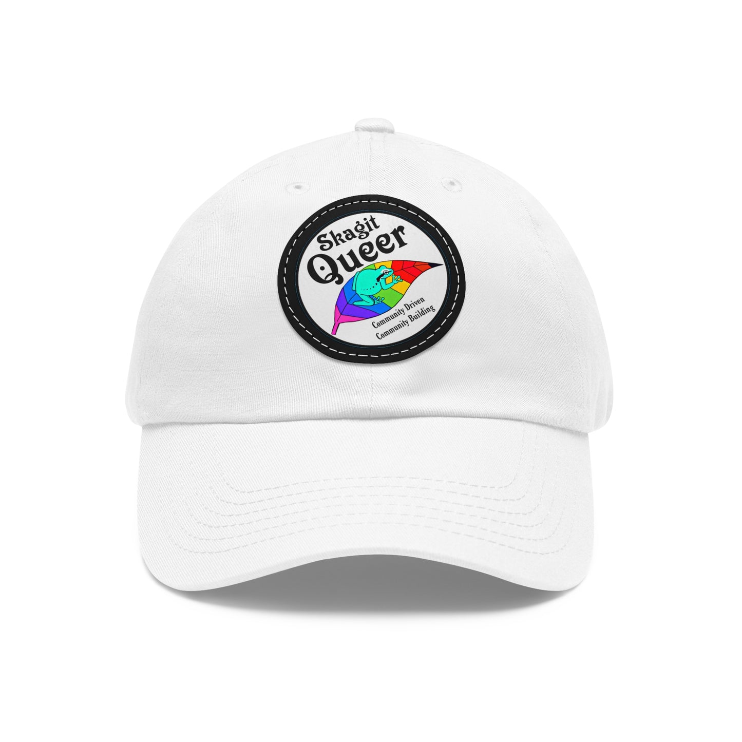 SKAGIT QUEER Hat with Leather Patch (Round)