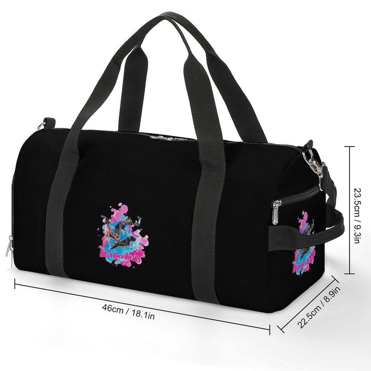 HOLLA BACK BULLIES Gym bag A017 Large Capacity Sports Duffel