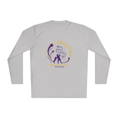 Purple - Dogs Gone Dancin' Unisex Lightweight Long Sleeve Tee