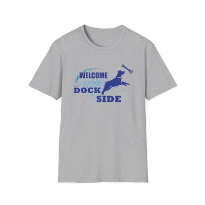 WELCOME TO DOCK SIDE -AUSSIE Unisex Softstyle T-Shirt