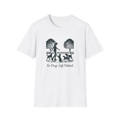 3 No Dogs Left Behind - Unisex Softstyle T-Shirt