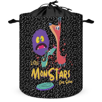 LITTLE MONSTERS Drawstring collapsible Laundry Basket