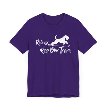 TEAM ETTA  - Release the Kerry Blue Terrier - Unisex Jersey Short Sleeve Tee