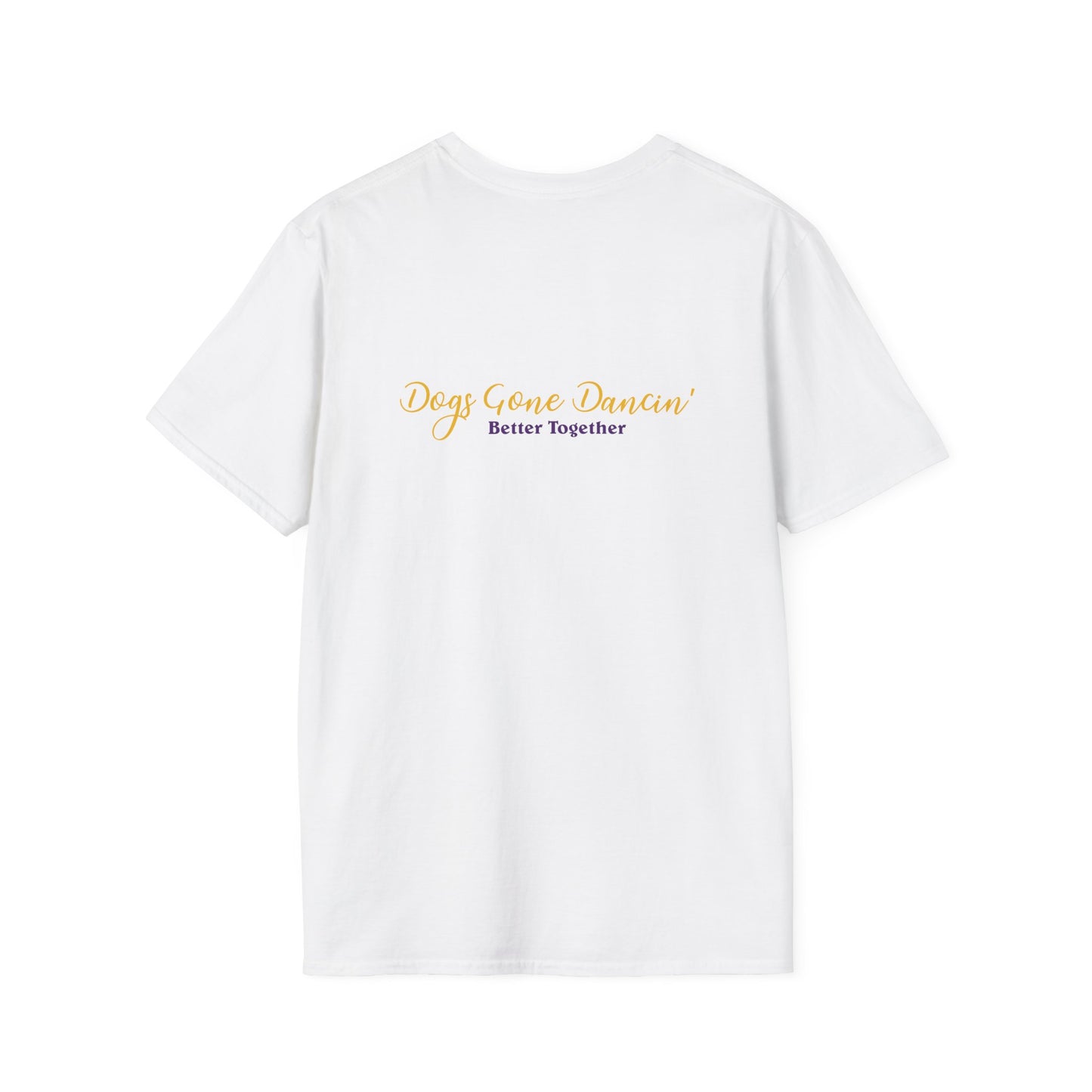 Purple  Dogs Gone Dancin'  Unisex Softstyle T-Shirt