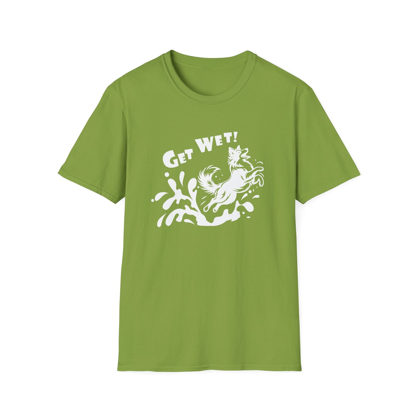 GET WET - BORDER COLLIE Unisex Softstyle T-Shirt