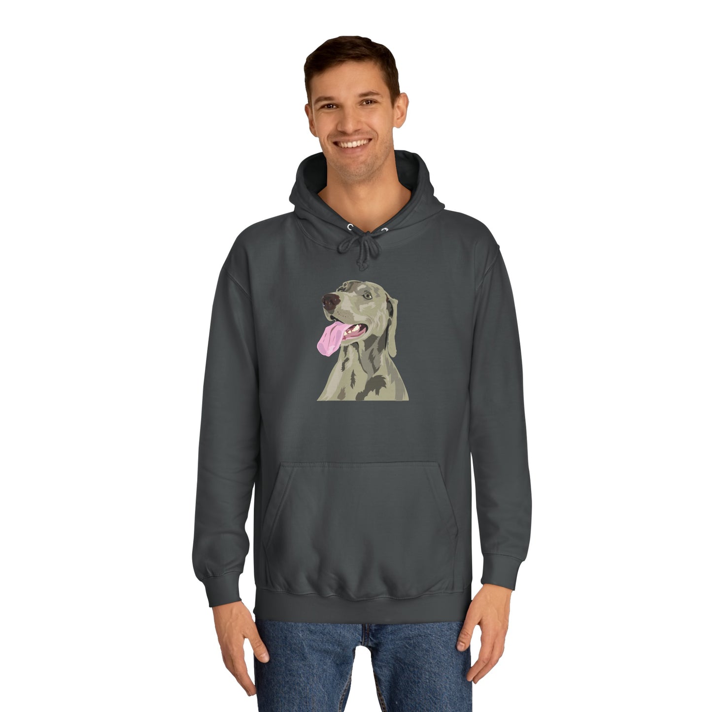 Weimaraner Unisex College Hoodie