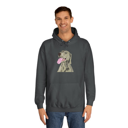 Weimaraner Unisex College Hoodie