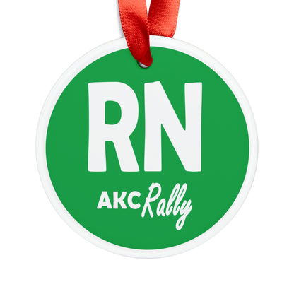 TITLE RALLY Acrylic Ornament with Ribbon