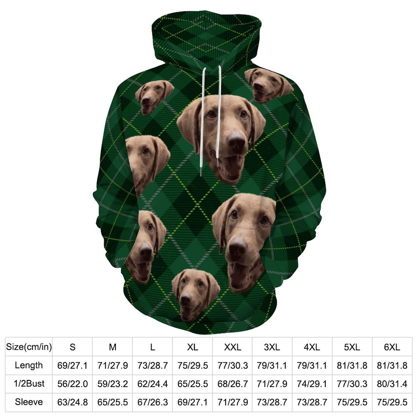 Custom Hoodie FACE PATTERN