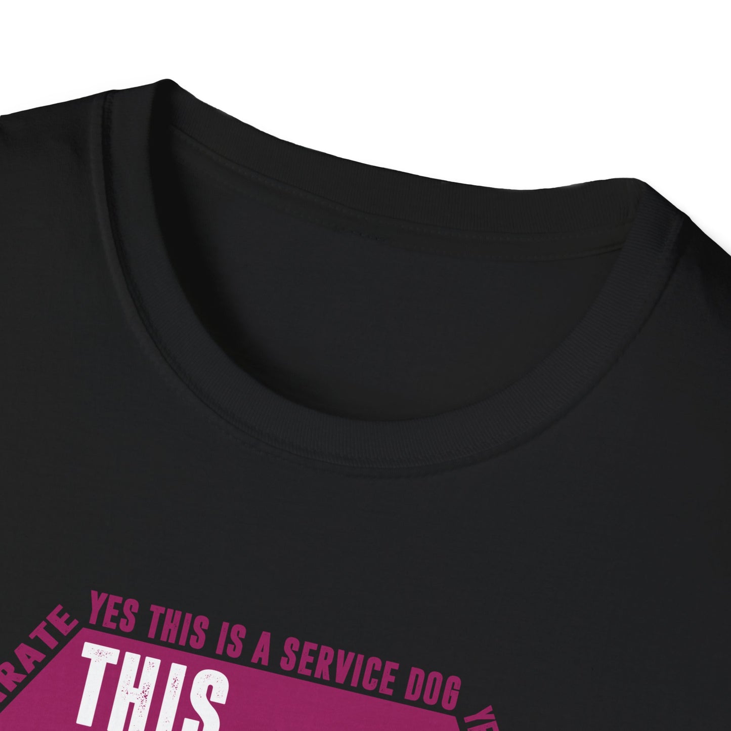 THIS DOG IS ALLOWED - SERVICE DOG _ Unisex Softstyle T-Shirt