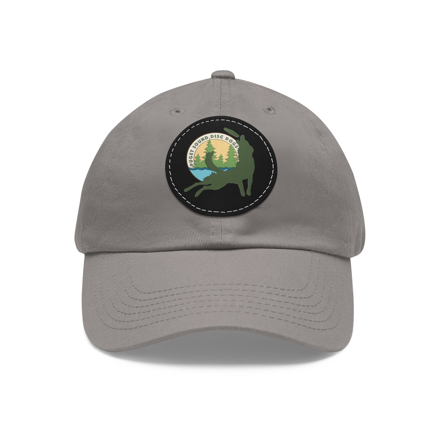 Puget Sound Disc Dogs Hat with Leather Patch (Round)