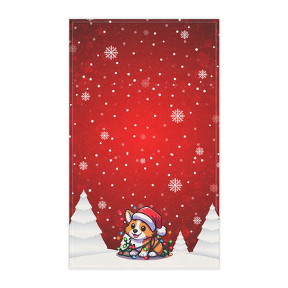 CORGI  HOLIDAY Tea Towel