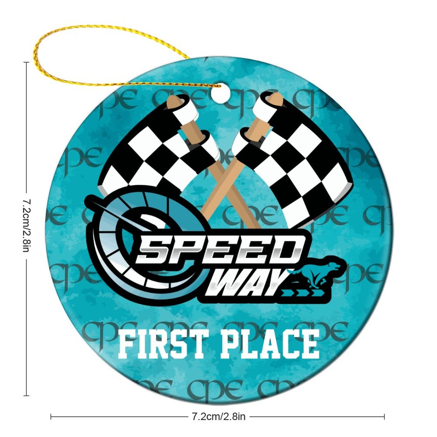 CPE SPEEDWAY AWARD Ceramic Ornament