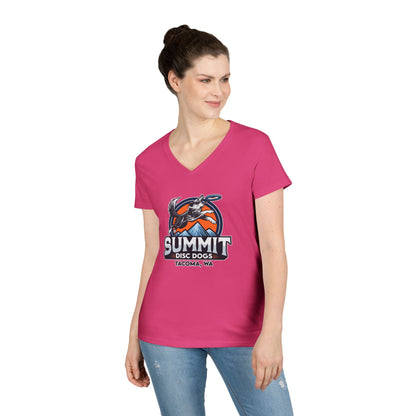 *SUMMIT DISC DOGS Ladies' V-Neck T-Shirt