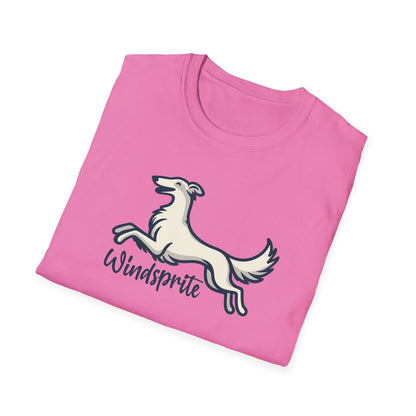 *Joy WINDSPRITE - Silken Windhound Waving Unisex Softstyle T-Shirt