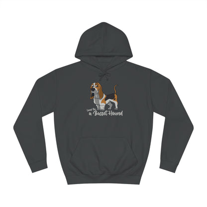 LOVED BY  BASSET 4 Unisex College Hoodie