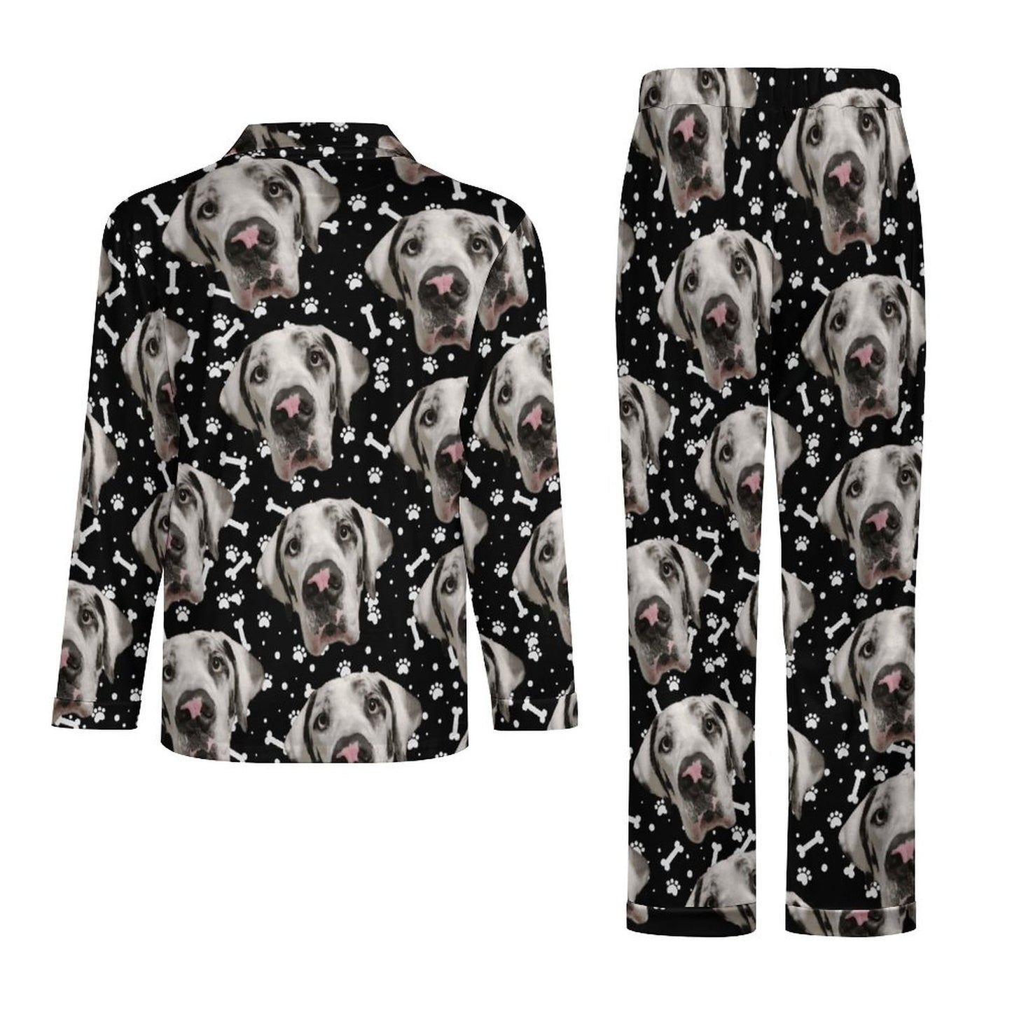 FACE w PAWS-n-BONES  Mens PJs