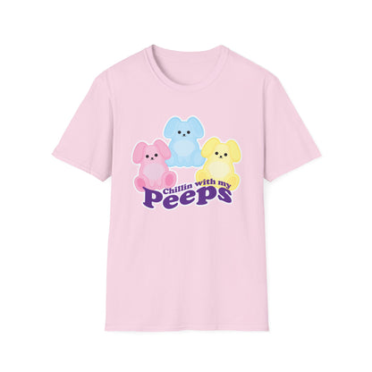 CHILLIN W MY PEEPS Unisex Softstyle T-Shirt EASTER