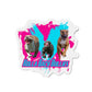 2 HOLLA BACK BULLIES Die-Cut Magnets