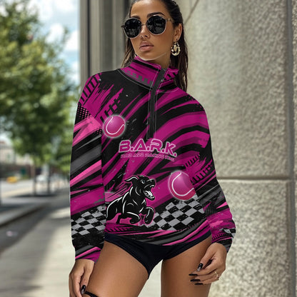 Women's long sleeve zipper sweatshirt