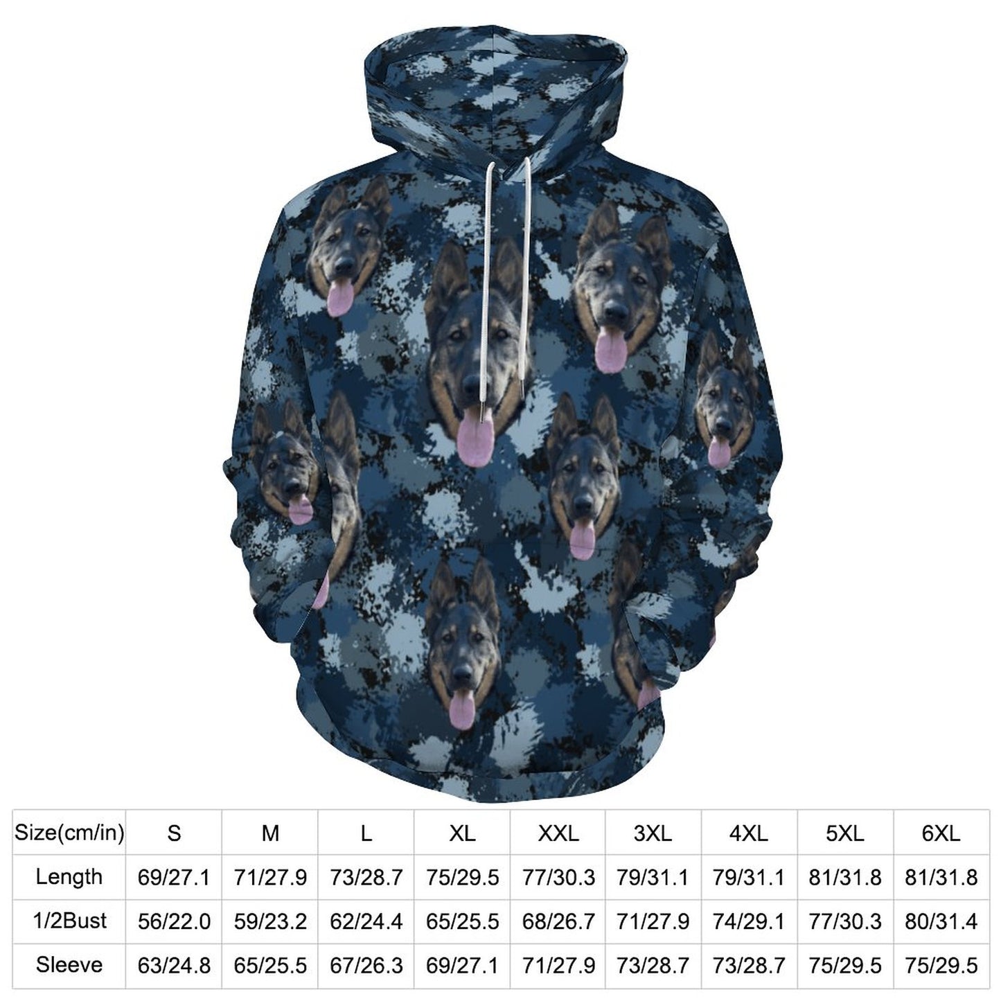 Custom Hoodie FACE PATTERN