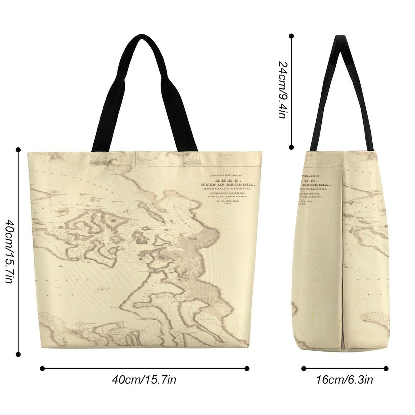 Large One Shoulder Shopping Bag (All-Over Printing)