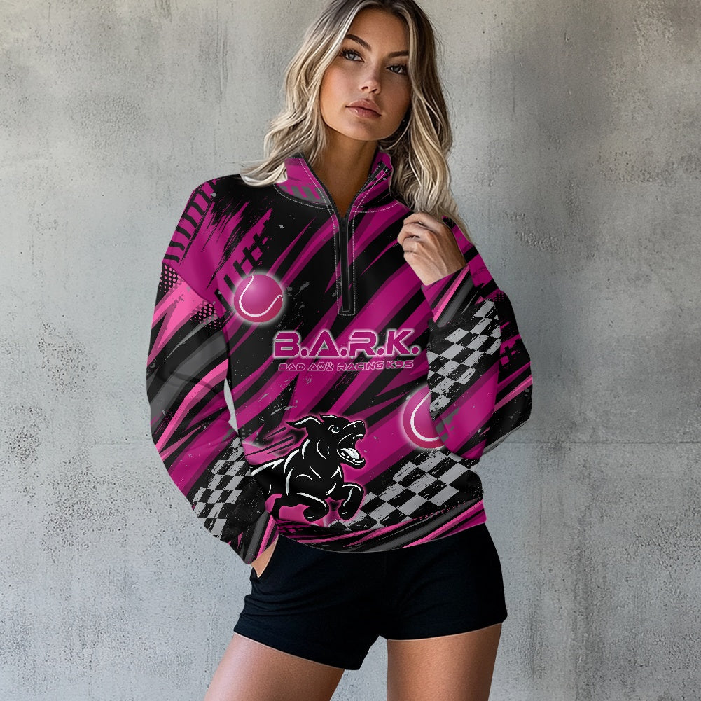 Women's long sleeve zipper sweatshirt