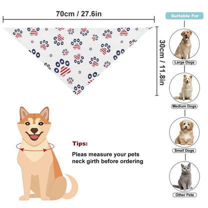 PATRIOTIC - PAWS-N-STARS Dog bandana