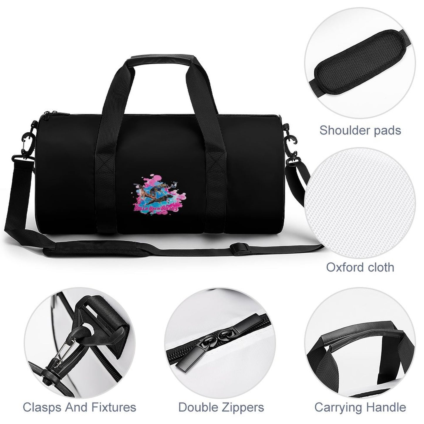 HOLLA BACK BULLIES Foldable Duffel Gym Bag Q006