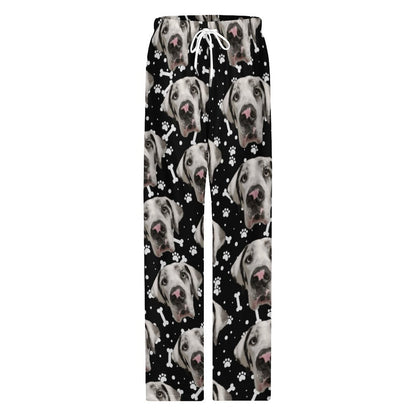 FACE w PAWS-n-BONES  Wide Leg Pajamas Pants