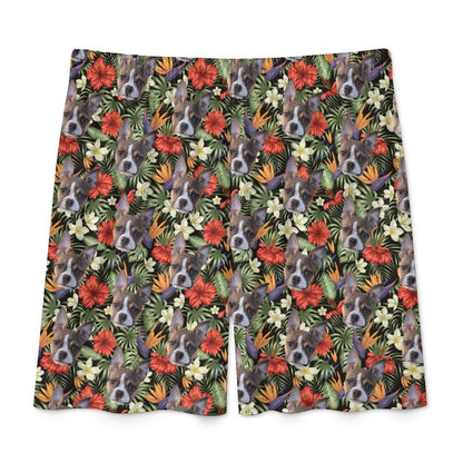 HAWAIIAN STYLE FACE -  Pajama Shorts for Men