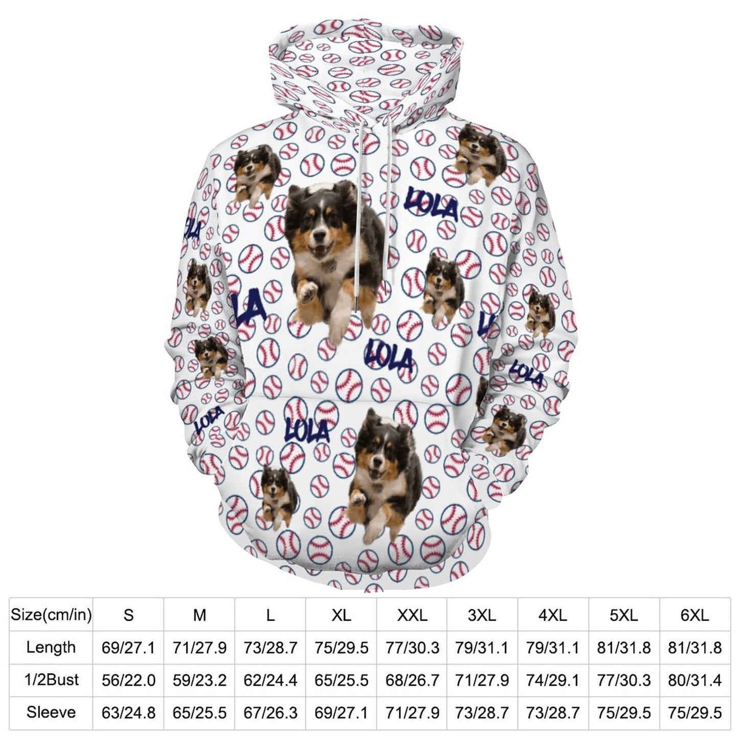 Custom Hoodie FACE PATTERN