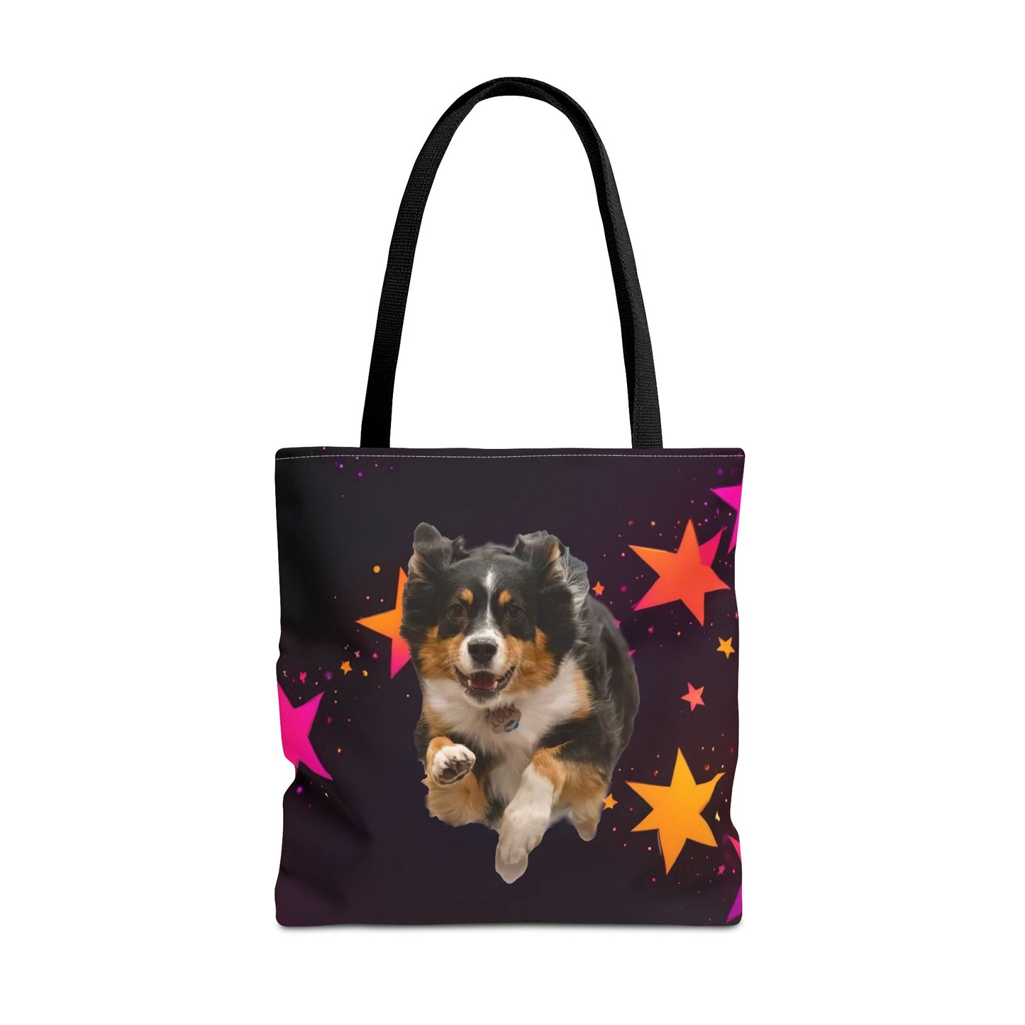 CHOOSE BACKGROUND! CUSTOM PINK ORANGE  TOTE