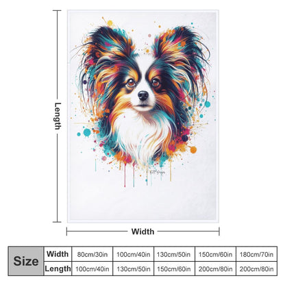 PAPILLON PAINT SPLATTER   Blanket