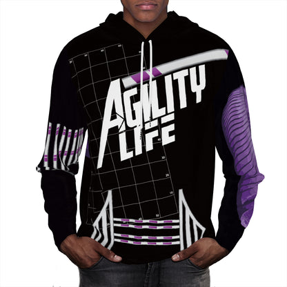 AGILITY LIFE BLACK HOODIE COTTON