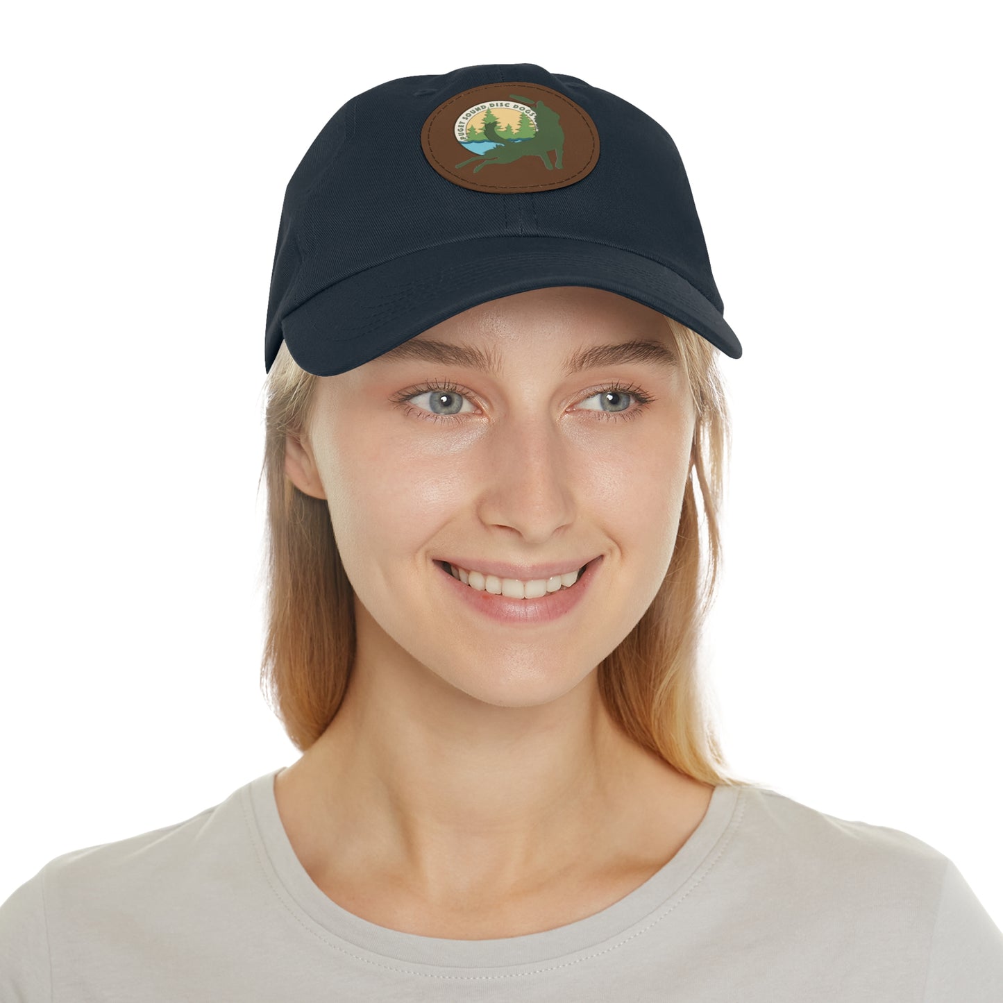 Puget Sound Disc Dogs Hat with Leather Patch (Round)