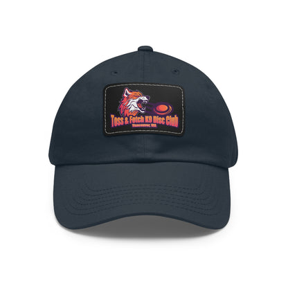 Toss & Fetch - Vancouver, WA Dad Hat with Leather Patch (Rectangle)