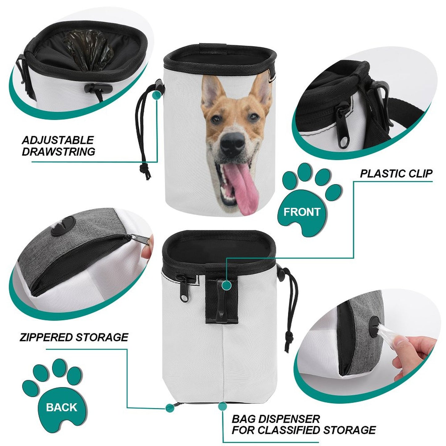 QUILL FACE -  Dog Treat Training Bag