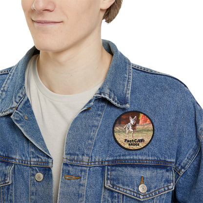 2 FastCat Badge Iron-On Patches