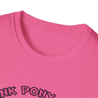 pink pony Unisex Softstyle T-Shirt