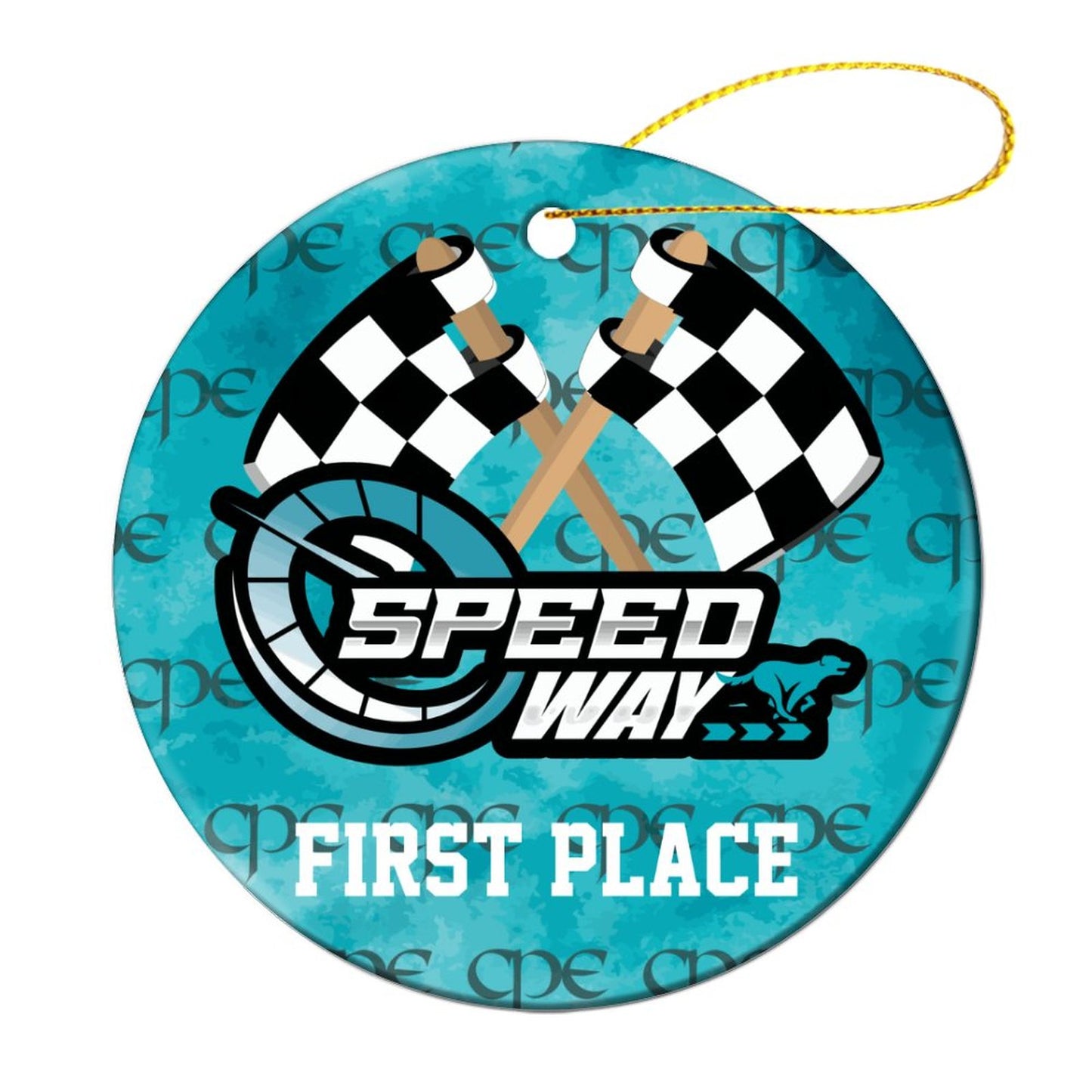 CPE SPEEDWAY AWARD Ceramic Ornament