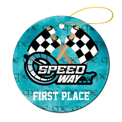 CPE SPEEDWAY AWARD Ceramic Ornament