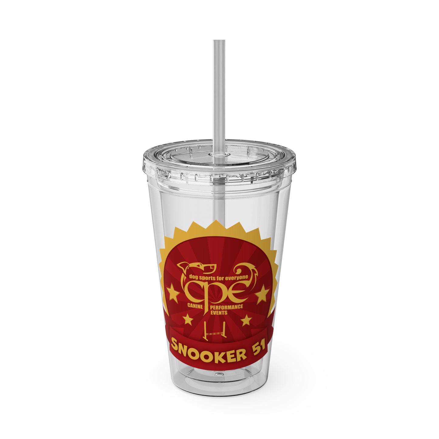 CPE SNOOKER 51 Sunsplash Tumbler with Straw, 16oz