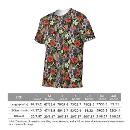 HAWAIIAN STYLE FACE - Women Short Sleeve Shirt