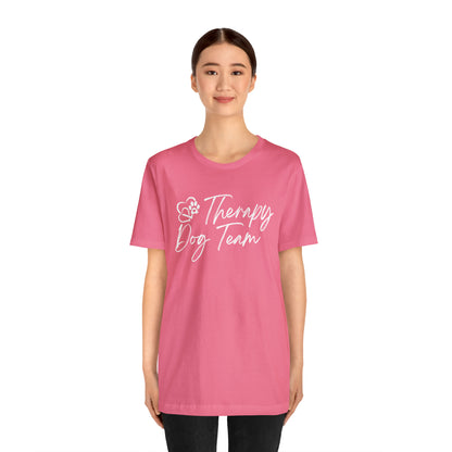 3-THERAPY  DOG TEAM   - Unisex Short Sleeve Tee