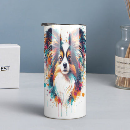 PAPILLON PAINT SPLATTER  Insulated Drinking Cups with Lids