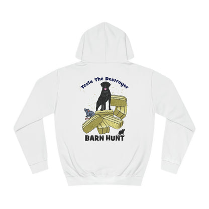 DS TESLA BARN HUNT Unisex College Hoodie