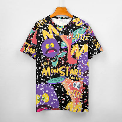 LITTLE MONSTERS  Ladies T-Shirts Cotton ay001 (All-Over Printing )