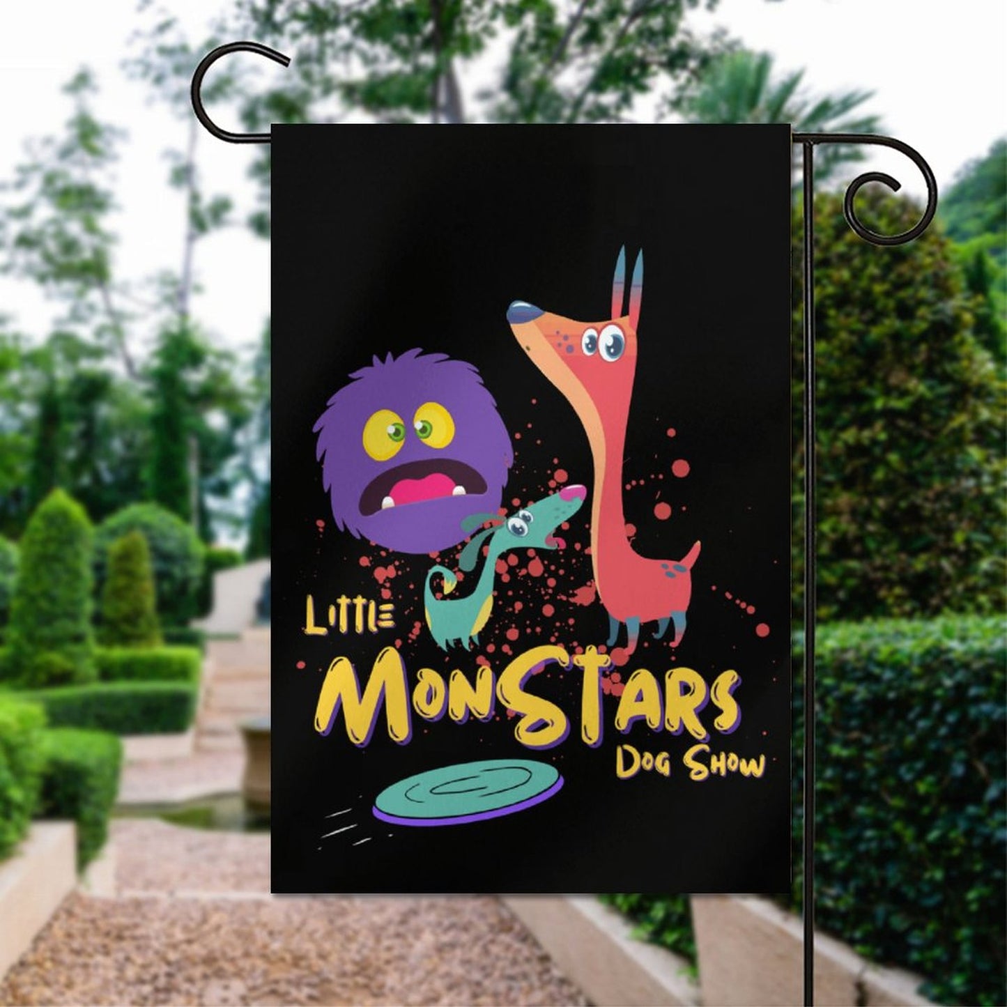 LITTLE MONSTERS Flag in garden (1 Pic on 2 Sides)-12"x18"