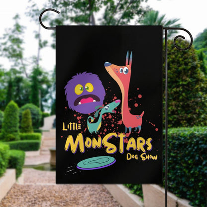 LITTLE MONSTERS Flag in garden (1 Pic on 2 Sides)-12"x18"